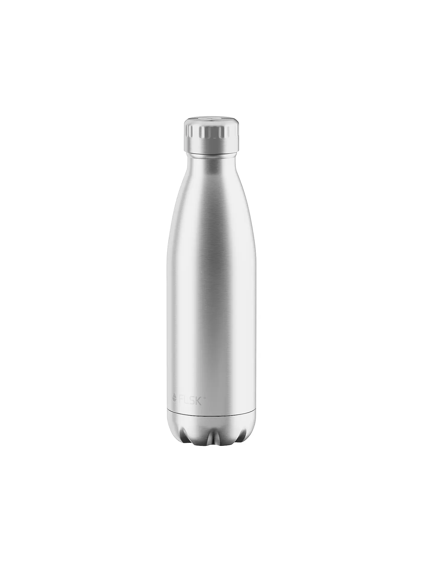 FLSK | Isolierflasche - Thermosflasche 0,5l Edelstahl White | silber